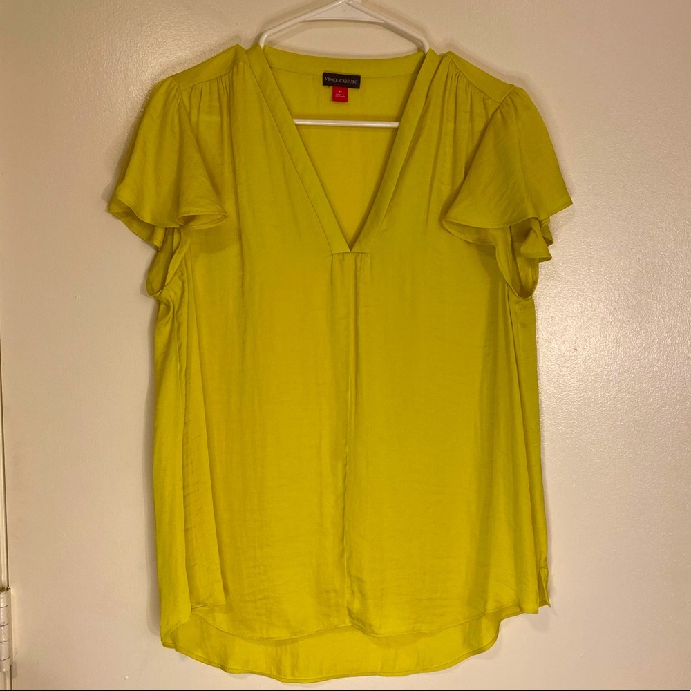 Vince Camuto Yellow Blouse Medium